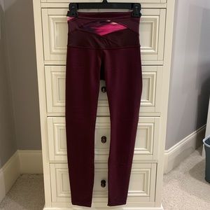 Maroon Lululemon Leggings